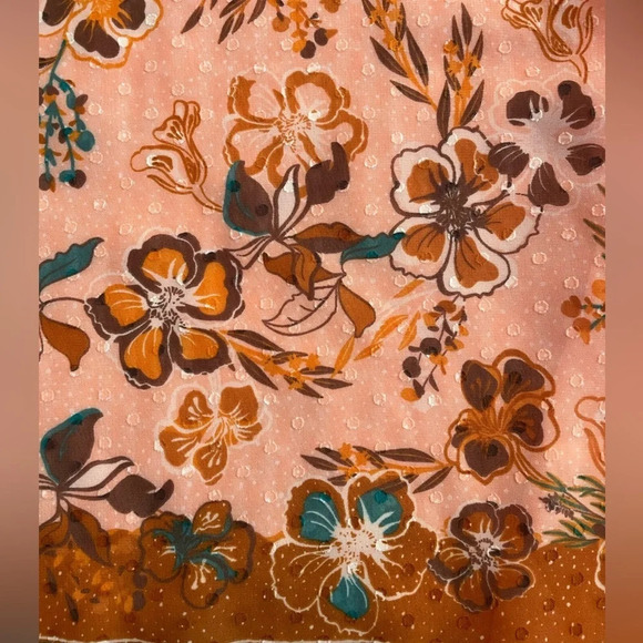 Joie Boho Peasant Floral Long Sleeve Top Blouse Women's Size Small - Picture 3 of 10